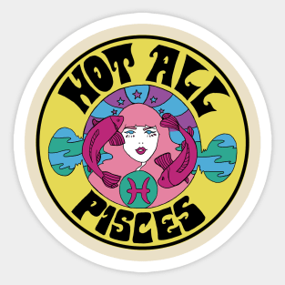 PISCES sign Sticker